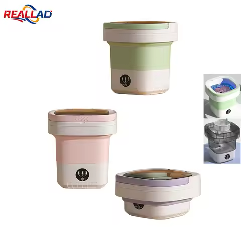 12L Mini Folding Washing Machine Bucket For Socks Underwear Panties Cleaning Portable Small Travel H