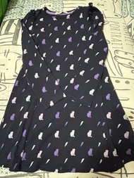 M&S Kids 貓咪閃電圖案長袖連身裙