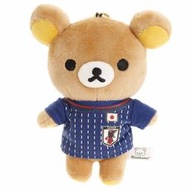 【懶熊部屋】Rilakkuma 日本正版 拉拉熊 懶懶熊 世足賽系列 2018 足球 國家代表隊 娃娃 珠鍊 吊飾