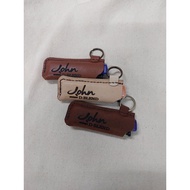 JOHN D-BLEND Theme leather lighter case with keyring/ sarung lighter kulit