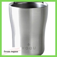 KOGU Tea Utensils Mug Cup 2-Layer Mug Japanese Made Stainless Tumbler Hollow Structure 220ml 40631 T