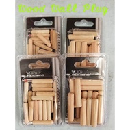 (SMALL PACK) WOODEN PLUG/WOOD DOWEL/DOWEL PIN/WOOD WALL PLUG KAYU