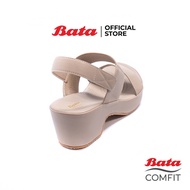 【NEW】 Bata Comfit บาจา คอมฟิต รองเท้าเพื่อสุขภาพเสริมส้น รองรับน้ำหนักเท้า รัดส้นสูง 1 นิ้ว สำหรับผู้หญิง รุ่น Austin สีเบจ 7618979