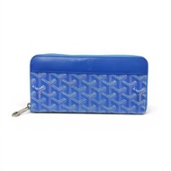 Goyard 長款拉鍊錢包 藍色