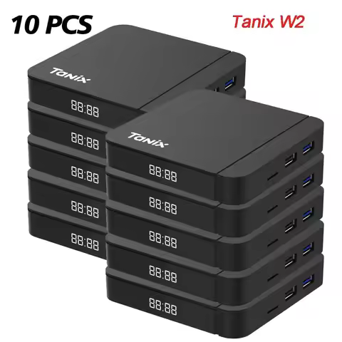 Wholesale 10PCSL/Lot Tanix W2 Amlogic S905W2 Android 11 Smart TV box AV1 BT 2GB 16GB 2.4G/5G Dual Wi