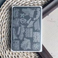 Transfer Printing Sandblasted Lace Denim French Cross English Pattern Stamp Plates