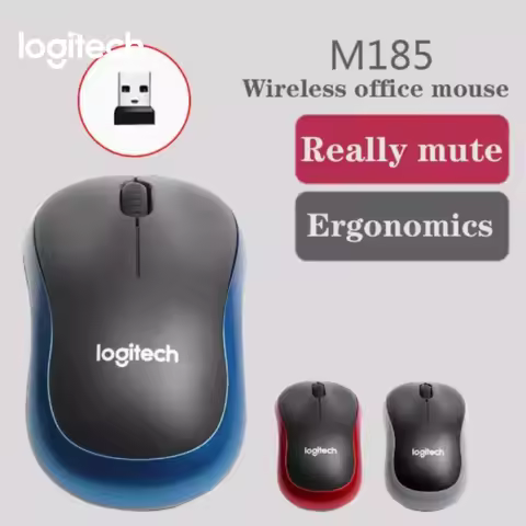 Logitech M185 Wireless Mouse 2.4 GHz USB 1000DPI 3 Buttons G