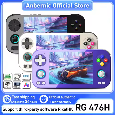 Anbernic RG 476H Retro Handheld Game Console RG476H Android 13 Unisoc T820 4.7 Inch LTPS Touch Scree