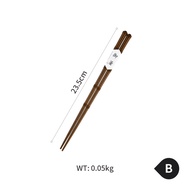 Bộ Đôi Thìa Gỗ Hình Cành Tre Kiểu Nhật Bản Dùng Trong Gia Đình Bằng Gỗ Fuzhou Ironwood Và Ginkgo Woo