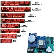 JWS P10 jumbo controller - P10 2 row digital prayer clock controller - JWS P10 single color jumbo 2 