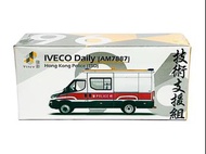 全新 未開封 Tiny 微影 No. 96 合金 車仔 Scale 1:76 1/76 比例 歐霸 IVECO Daily 香港 警察 機場警區 技術支援組 警車 AM7887