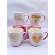 LOVE HEART DECOR CERAMIC MUG 400ml BPM4825-AR57