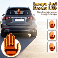 Remote Light Sign Auto Rear Window Middle Finger Gesture For Light Car Finger Gesture With Control