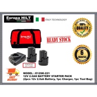 EUROPA HILT 12V 2.0AH BATTERY STARTER PACK E12SK-221