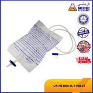 (READY STOCK) URINE BAG 2L T-VALVE