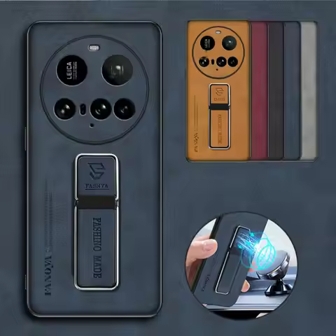 for Xiaomi 15 Ultra Case Matte Shockproof PU Leather Stand Magnetic Holder Cover for Xiaomi 15 Pro 1