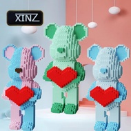 Lego bearbrick Bear Assembly Model 33cm XINZ Cute Violent Bear Puzzle Toy