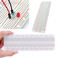 [COD] MB-102 Breadboard, 830 Tie Points U Shape 830-Hole Breadboard, Solderless PCB Board Red & Blue
