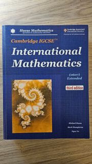 Haese Mathematics Cambridge IGCSE International Mathematics 3rd Edition