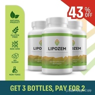 Lipozem 3 Bottles-100% Natural Ingredients-2 Capsules Daily-Premium BHB Formula-Health Supplement