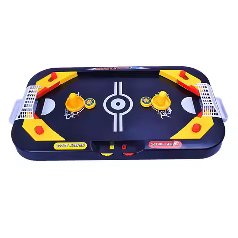 2in 1 desktop battle kids play air hockey table game interactive