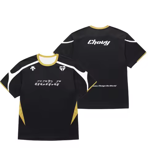 2025 Gen.G X Descente Team Chovy Esports Gaming T Shirt Men's Short Sleeve Uniform T-Shirt for Leagu