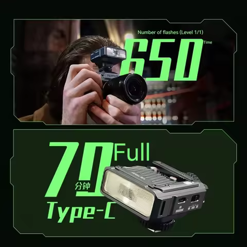 VILTROX Spark Z3 on Camera Flash Speedlite for Nikon Sony Fujifilm Canon DSLR Camera,with TTL GN16 6