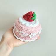 客製-4吋草莓蛋糕 置物盒
