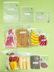 SHEIN 1入組可重複使用真空封口機包適用於餐飲&amp;小吃收納,餐&amp;真空低溫烹調法,不含雙酚A