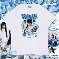 แฟชั่น Newjeans/haerin เสื้อยืด/FLWRCAT