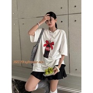 Teddy Tee Plus Size Women's Clothing 1 Cotton Comfortable To Wear Chubby Girl oversize T-Shirt Stret
