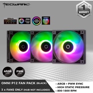 Tecware Omni P12 3 pack 120mm pwm argb Black or White case fans