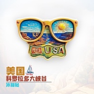 United States Colorado Canyon Landmark Refrigerator Stickers Travel Souvenirs Gifts Home Decoration 