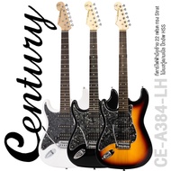 Century CE-A384-LH Left Handed Electric Guitar Strat Style 22 Frets Basswood Pickup Mixed HSS (Left-Handed Guitar)+ Lever