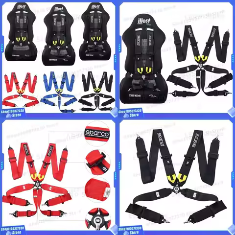for SPARCO for racing seat belt 3 inch 4 point 5 point 6 point quick release harness automotive inte