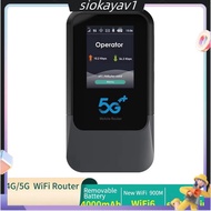 Pocket Mobile Portable Hotspot 5G SA NSA Mini Wi-Fi SIM& E-SIM UNISOC V510 Modem Indoor WiFi6 Router