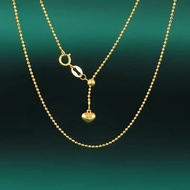18k gold/Au750 gold sparkling heart pendant pull-out adjustable necklace/18k金/Au750金闪珠爱心坠抽拉调节款项链