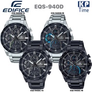 Casio Edifice Solar นาฬิกาข้อมือผู้ชาย โครโนกราฟ พลังงานแสงอาทิตย์ รุ่น EQS-940DB, EQS-940DC ของแท้ป