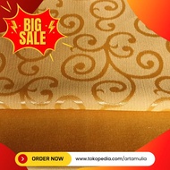 BAHAN GORDEN METERAN GOLD KAIN GORDEN JENDELA CURTAIN KAIN JENDELA