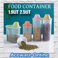 FOOD CONTAINER RICE DISPENSER GRAIN STORAGE BOX Plastic Measuring Cup Storage Container Kotak Simpan Makanan Tupperware