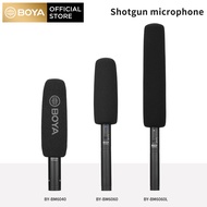 BOYA BY-BM6040 BY-BM6060L Alloy-aluminum Microphone Super-Cardioid Condenser Mic with 24 48V Phantom Power for Camcorders Camera Film Interview TV Program Recording YouTube ENG/EFP Outdoor Recording