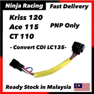 MODENAS KRISS 120 ACE115 CT110 - PNP SOCKET CDI UNIT SOKET CONVERTER TO LC 135 LC135 4S 5S 4 SPEED 5