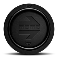 MOMO Horn Button [Arrow Black Leather] MOMO ARROW BLACK LEATHER (with Center Ring) HBR-06
