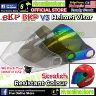 ORIGINAL BKP V3 Visor Helmet Motorcycle Topi High Quality PC Visor Cermin Topi Keledar Visor V9 BKP