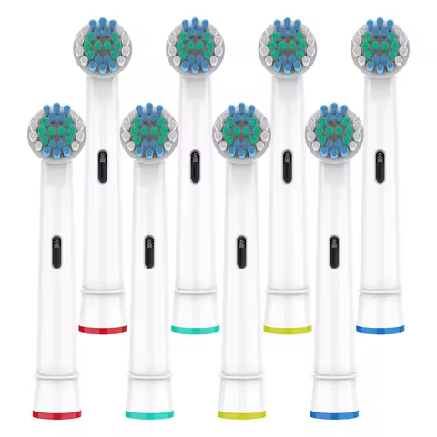 4-8-12-20pk Replacement Brush Heads Compatible with Oral B Electric Toothbrush, Professional Toothbr