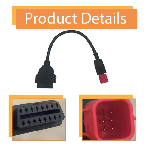 OBD2 16 Pin to 6 Pin Diagnostic Adapter Cable For Honda motorcycles with 6 pin diagnostic socket