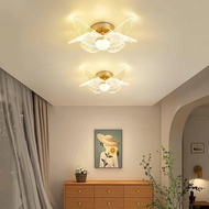 Butterfly light decoration, Nordic minimalist modern corridor foyer light, creative flower balcony L