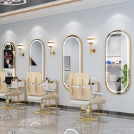 HY-JD Barber Shop Dressing Table Salon Mirror Hair Salon Wall-Mounted Fashion Internet Celebrity with LightLEDWall-Mount