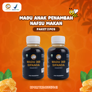 (Paket 2 pcs) MADU 369 - SPESIALIS ANAK SUSAH MAKAN - VITAMIN ANAK LAHAP MAKAN - MADU UNTUK ANAK SUS