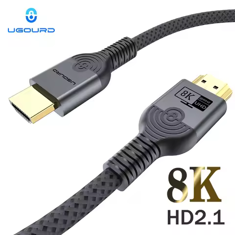 UGOURD HDMI-Compatible 2.1 2.0 Cable UHD HDTV Splitter 8K 4K Cable HDR 3D High Speed 48Gbps 18Gbps H